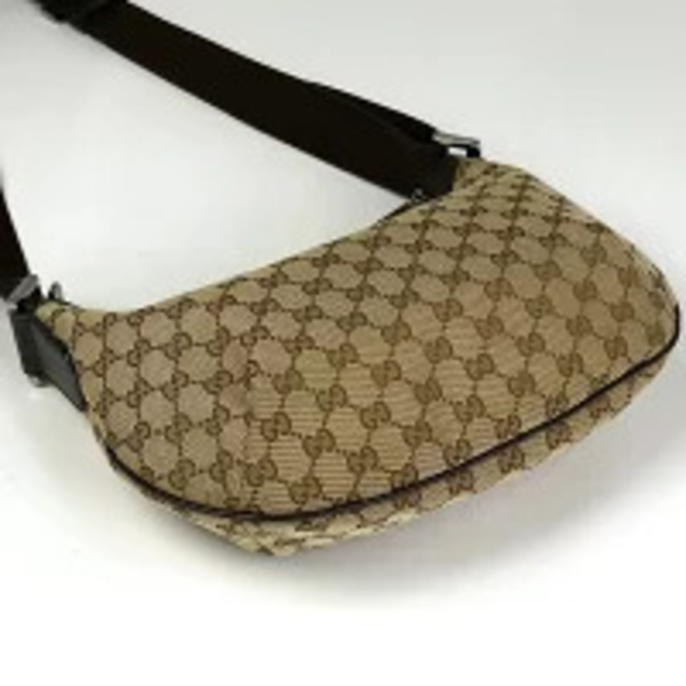 Gucci Bum Body canvas shoulder bag Belt Crossbody GG brown cross Brown